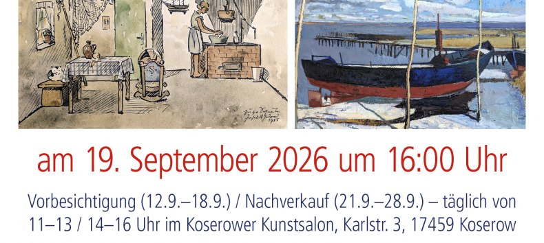 126 Werke aus über 115 Jahren kommen am 19. September unter den Hammer // © Ralf Waschkau 126 Werke aus über 115 Jahren kommen am 19. September unter den Hammer // © Ralf Waschkau