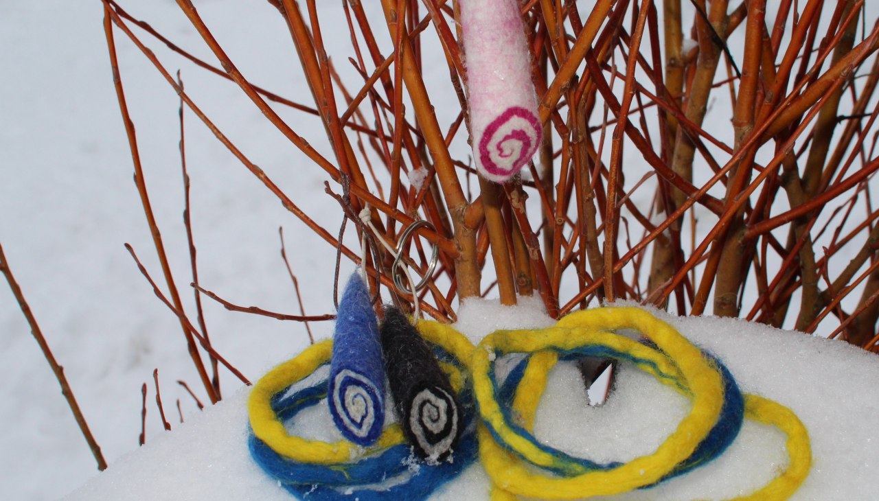 Filz im Schnee, © Feltbloom Filz im Schnee, © Feltbloom