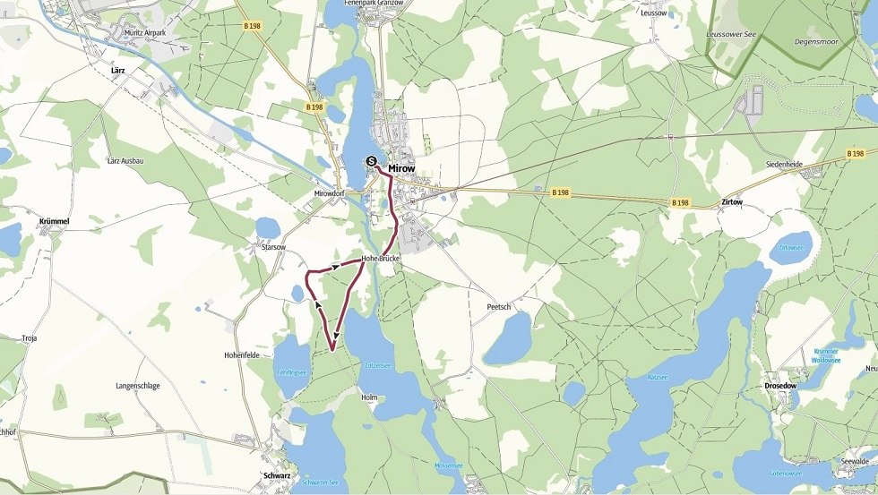 Hohe Br&uuml;cke Rundwanderweg, &copy; Foto: Touristinformationen Wesenberg & Mirow, Mecklenburgische Kleinseenplatte