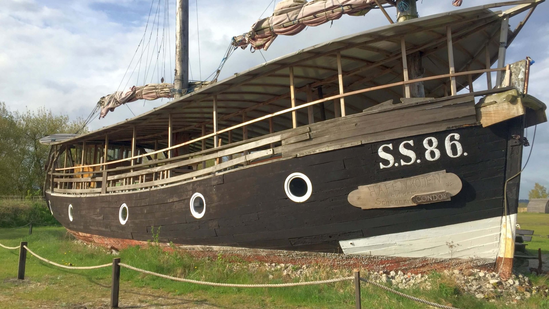 &Uuml;bernachten auf dem Segelschoner "Condor S.S. 86." auf der Halbinsel Peenem&uuml;nde // &copy; MV-T/Witzel