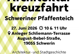 Architektur-Kreuzfahrt auf dem Pfaffenteich, Schwerin // © Grafik: Thomas Kaase Architektur-Kreuzfahrt auf dem Pfaffenteich, Schwerin // © Grafik: Thomas Kaase