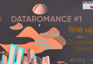 Evenementposter Dataromance#1 // &copy; Kaiserhof Penkun