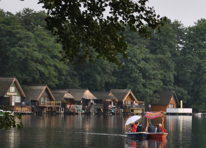 Bootshäuser am Dümmer See // © adfc-Schwerin Bootshäuser am Dümmer See // © adfc-Schwerin