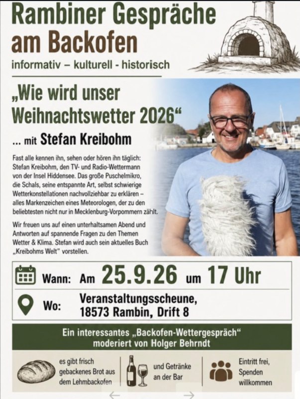 Flyer Backofengespräch Rambin // © Heimatmuseum Rambin e.V. Flyer Backofengespräch Rambin // © Heimatmuseum Rambin e.V.