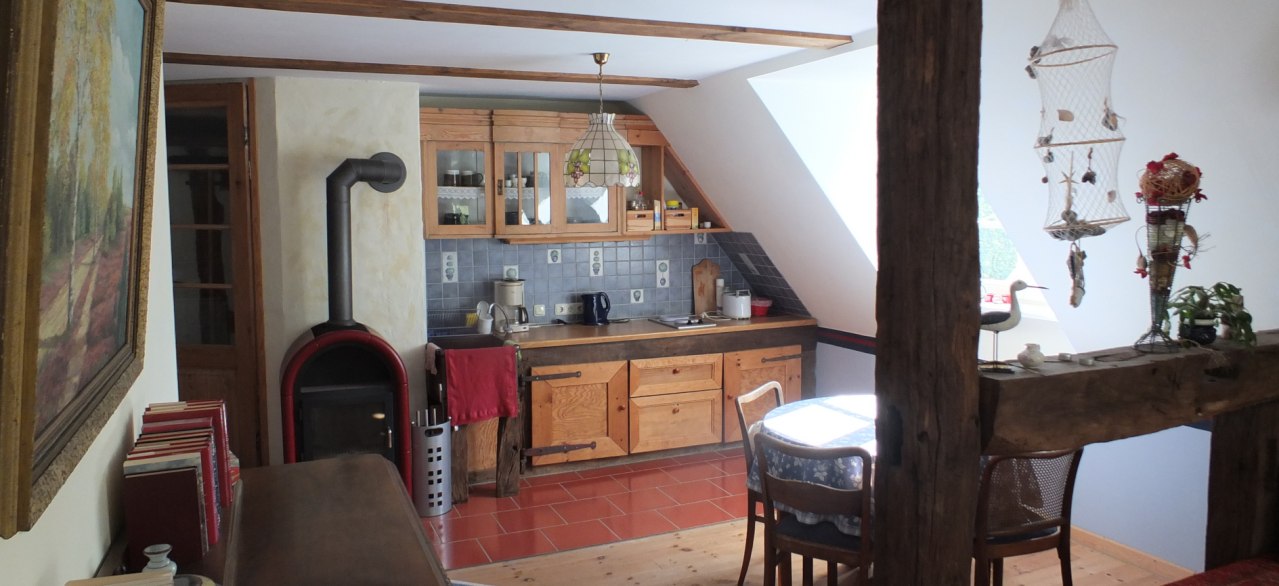 Ferienwohnung Küchenbereich // © Gutshof Alt Guthendorf/Topp Ferienwohnung Küchenbereich // © Gutshof Alt Guthendorf/Topp