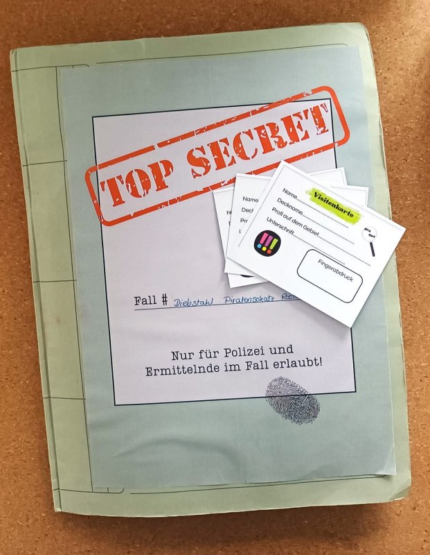 Onderzoeksmap voor speurwerk naar de "schattenjacht" zaak // &copy; JSB e. V.