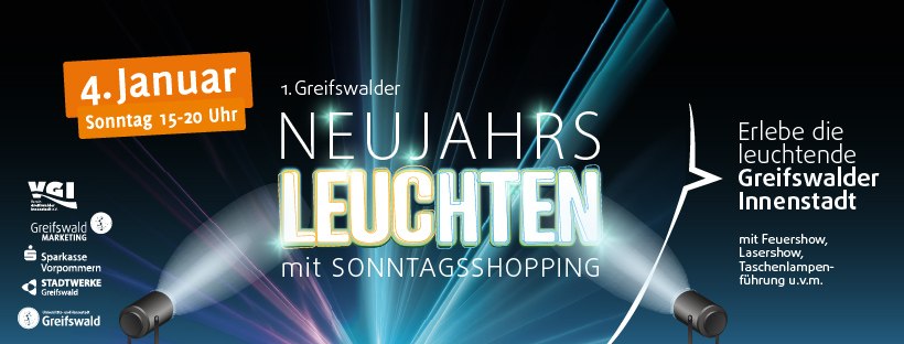 Greifswalder Neujahrsleuchten, © GMG Greifswalder Neujahrsleuchten, © GMG