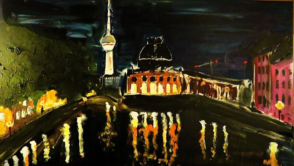 Berlin, Spreebogen bei Nacht, © August Klecks Berlin, Spreebogen bei Nacht, © August Klecks