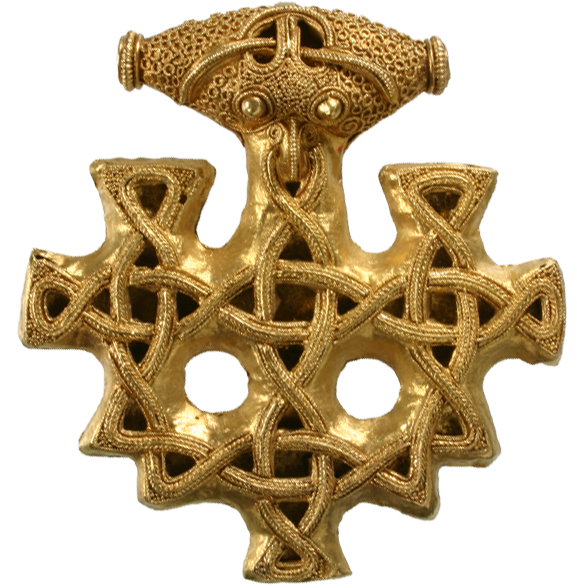 Detail des Goldschmucks von Hiddensee, © https://vikinggold.org/de/ (Stand Januar 2026) Detail des Goldschmucks von Hiddensee, © https://vikinggold.org/de/ (Stand Januar 2026)