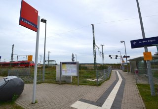 Bahnhofsgel&auml;nde in Lietzow auf R&uuml;gen // &copy; Tourismuszentrale R&uuml;gen