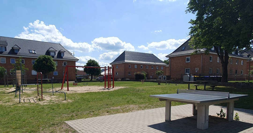 Spielplatz Paulussiedlung, © Amt Mecklenburgische Kleinseenplatte
