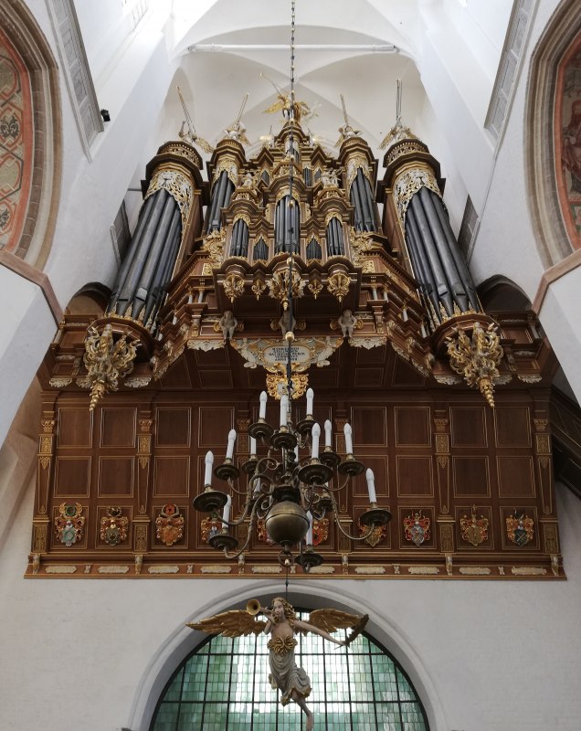 Friedrich Stellwagen-orgel (1659) in de Mariakerk, Stralsund // © Ev. KG St. Marien Stralsund Friedrich Stellwagen-orgel (1659) in de Mariakerk, Stralsund // © Ev. KG St. Marien Stralsund