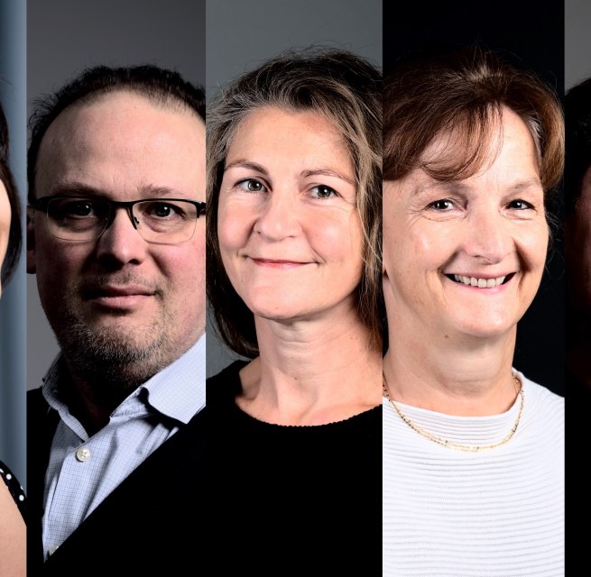 Yuko Ellinger, Matthias Ellinger, Maria Sch&ouml;ne, Andrea H&auml;fer, Karsten Lauke (v.l.n.r.) // &copy; LHS/Konservatorium Schwerin