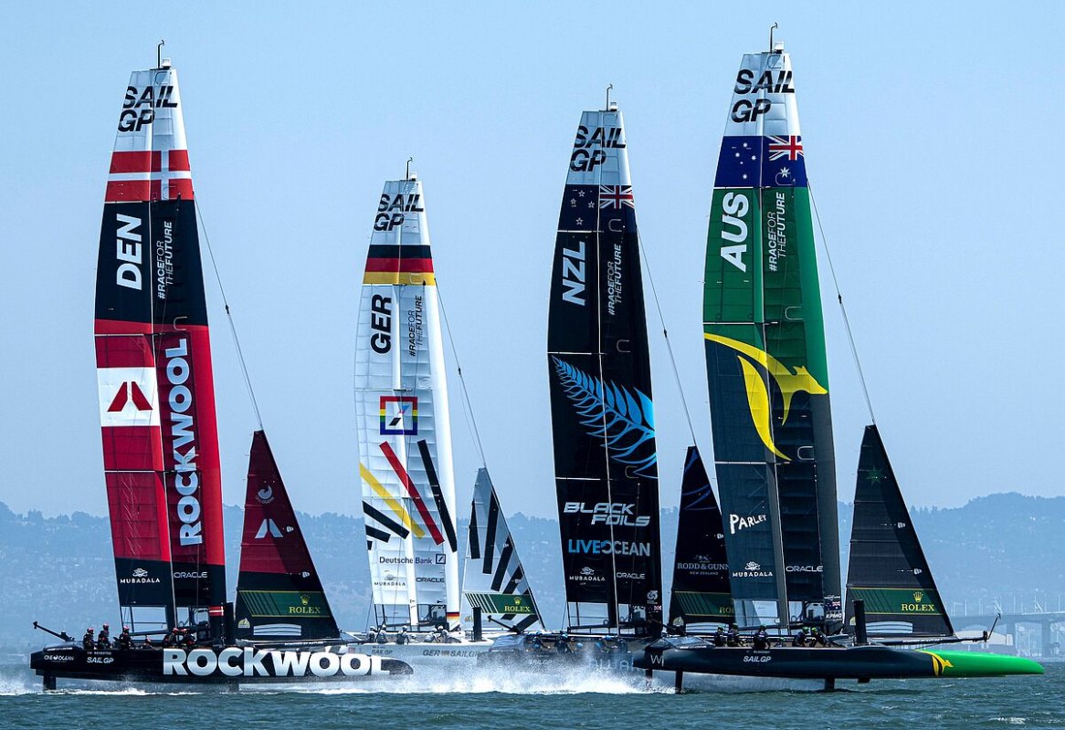 Segelboot rennen beim SailGP // &copy; Ricardo Pinto for SailGP