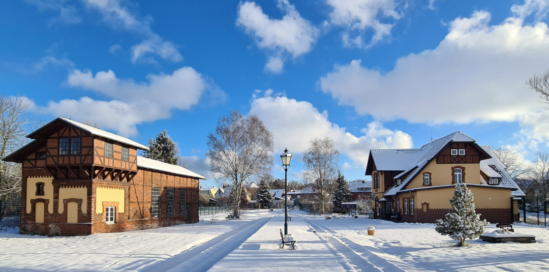Winter Bahnhof Kl&uuml;tz, &copy; Eva Eckert