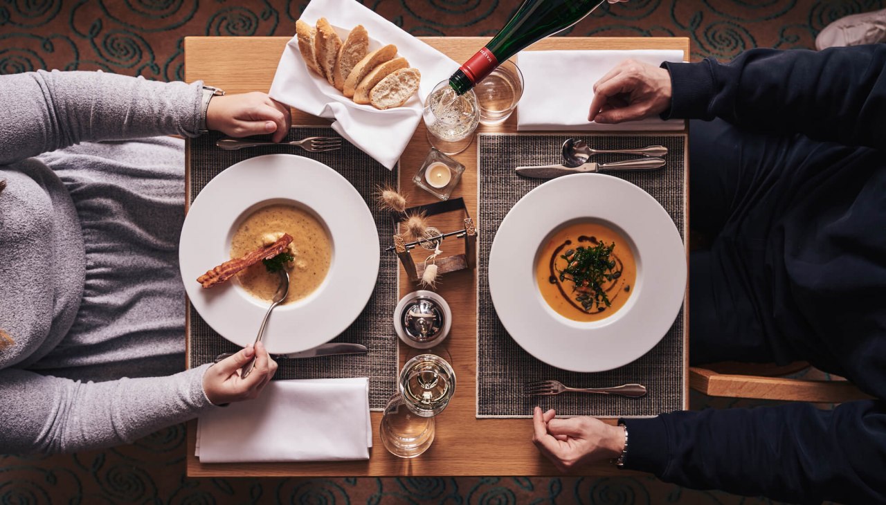 Abendessen im Retsaurant - Das Hotel Nordperd & Villen, © Arne Nagel