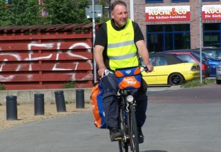 Vorbildlich und immer vorne weg - der 1. Vorsitzende des ADFC Rostock e.V., &copy; ADFC Rostock e.V.