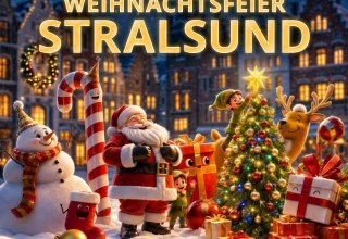 Weihnachtsfeier Stralsund inkl. Buffet, Getränkeflatrate und Showprogramm // © Ikovera UG (KI-bearbeitet) Weihnachtsfeier Stralsund inkl. Buffet, Getränkeflatrate und Showprogramm // © Ikovera UG (KI-bearbeitet)