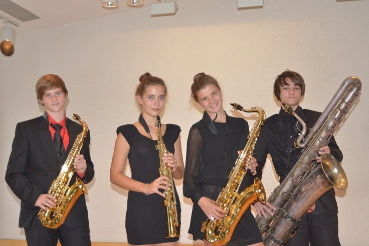 Auch das Quartett Sax4you freut sich auf den Auftritt beim Konzert "Atemberaubendes". // &copy; Kon.centus