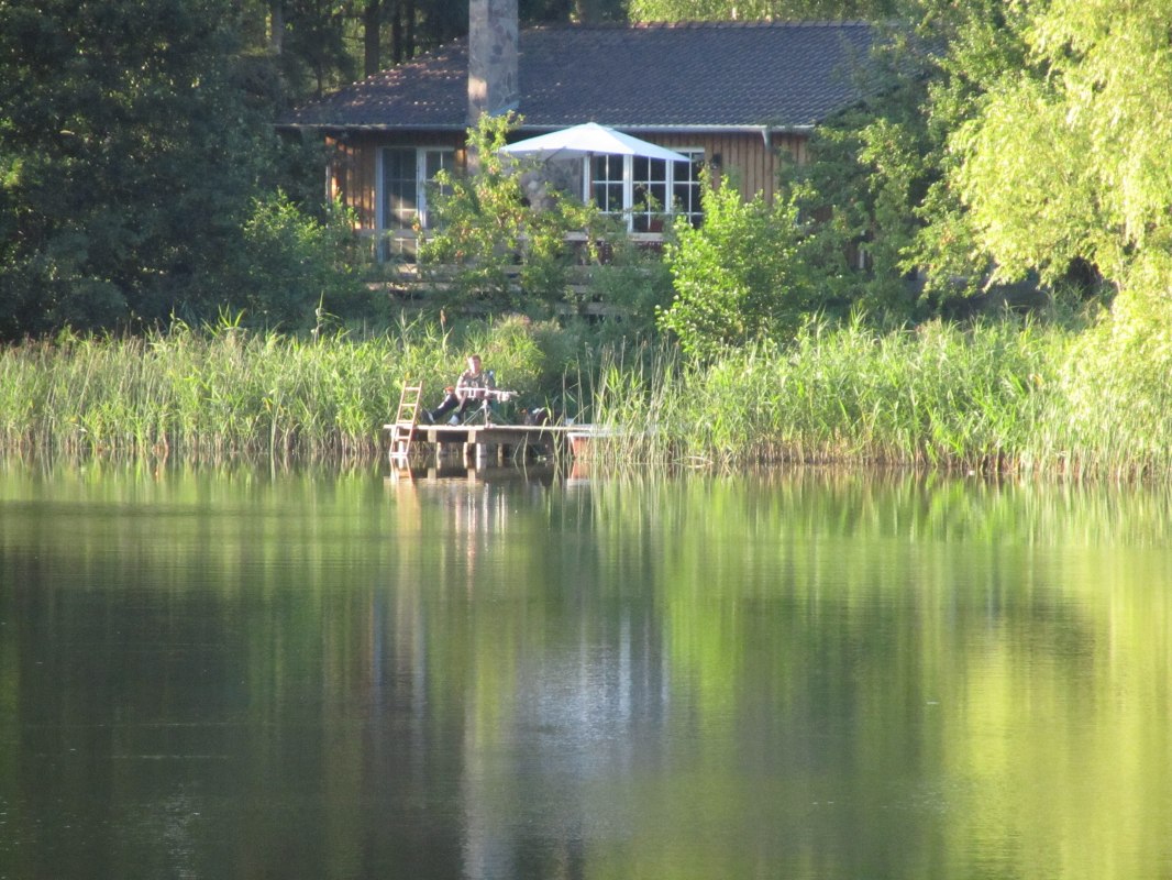 Riethuis - vissen bijna vanuit de woonkamer // &copy; Ewald Krombholz