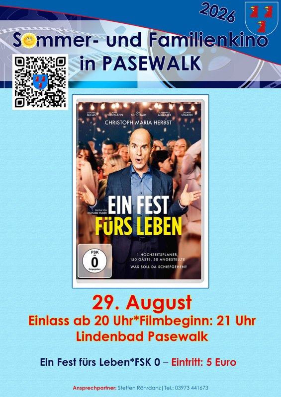 Plakat ein Fest f&uuml;rs Leben // &copy; Stadt Pasewalk
