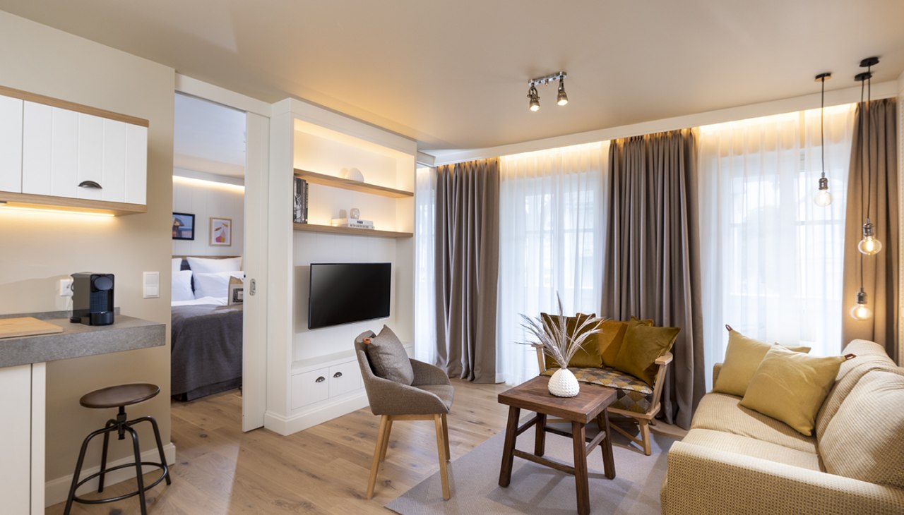 Einblick in eine Suite des Loev - Vela Hotels, © VELA Hotels AG Einblick in eine Suite des Loev - Vela Hotels, © VELA Hotels AG