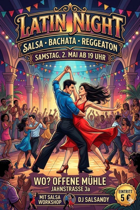 Latin-Night in der Offenen M&uuml;hle // &copy; Offene M&uuml;hle