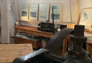 Im Malwerk der M&uuml;hle Ahrenshoop // &copy; Fred Lautsch