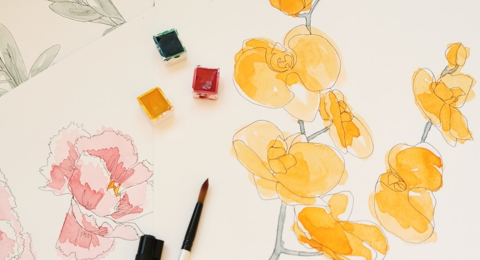 Florale Illustrationen, &copy; Belinda Martens