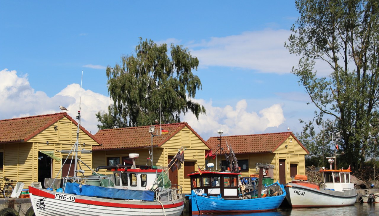 Fischerboote in Freest, © tvv.Pocha-Burwitz Fischerboote in Freest, © tvv.Pocha-Burwitz