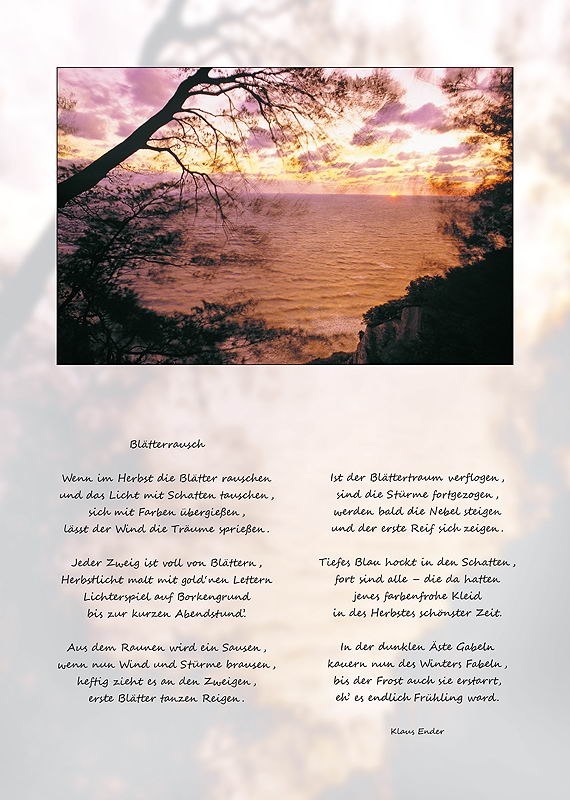 Bild-Gedicht-Kombination // &copy; Art Photo Verlag Klaus Ender