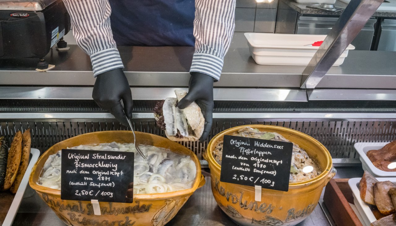 Bismarckhering im Fischhandel Rasmus, &copy; TMV / Tiemann