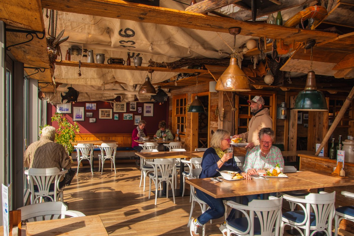 Je logeerplaats op de kade. // &copy; Kutterfisch Restaurant