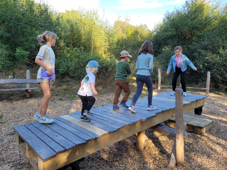 Balansschommel in de Teterower Heidbergen, &copy; Julia Gnodtke