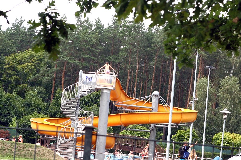 Uitzicht op de waterglijbaan // © Sabrina Wittkopf-Schade Uitzicht op de waterglijbaan // © Sabrina Wittkopf-Schade