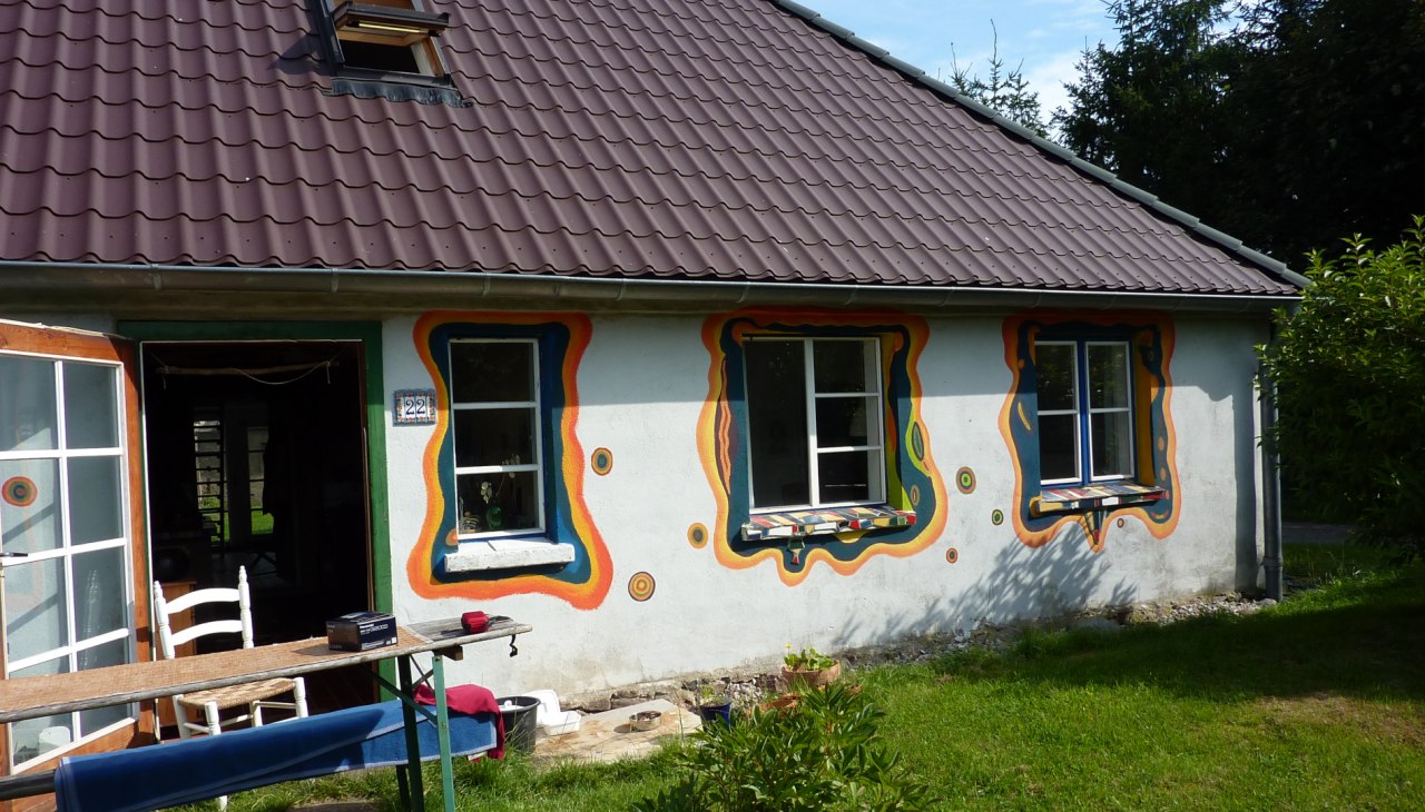 Kunsthaus Lisa im Hundertwasser-Stil, © Anja Röhl Kunsthaus Lisa im Hundertwasser-Stil, © Anja Röhl