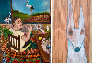 mit Arbeiten von Melika Vikalo und Diana Weber // © Kunsthaus Lübz – Nadja Schmalenberg mit Arbeiten von Melika Vikalo und Diana Weber // © Kunsthaus Lübz – Nadja Schmalenberg