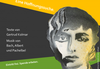 Plakatausschnitt mit Zeichnung von Gertrud Kolmar // &copy; Lukas Stoffregen