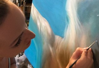 Bei der Arbeit, &copy; Diana Stutzke