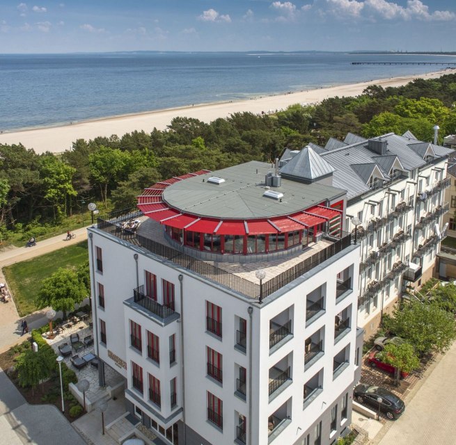 Das Strandhotel Heringsdorf liegt direkt am Strand, &copy; Michael Kn&uuml;ppel