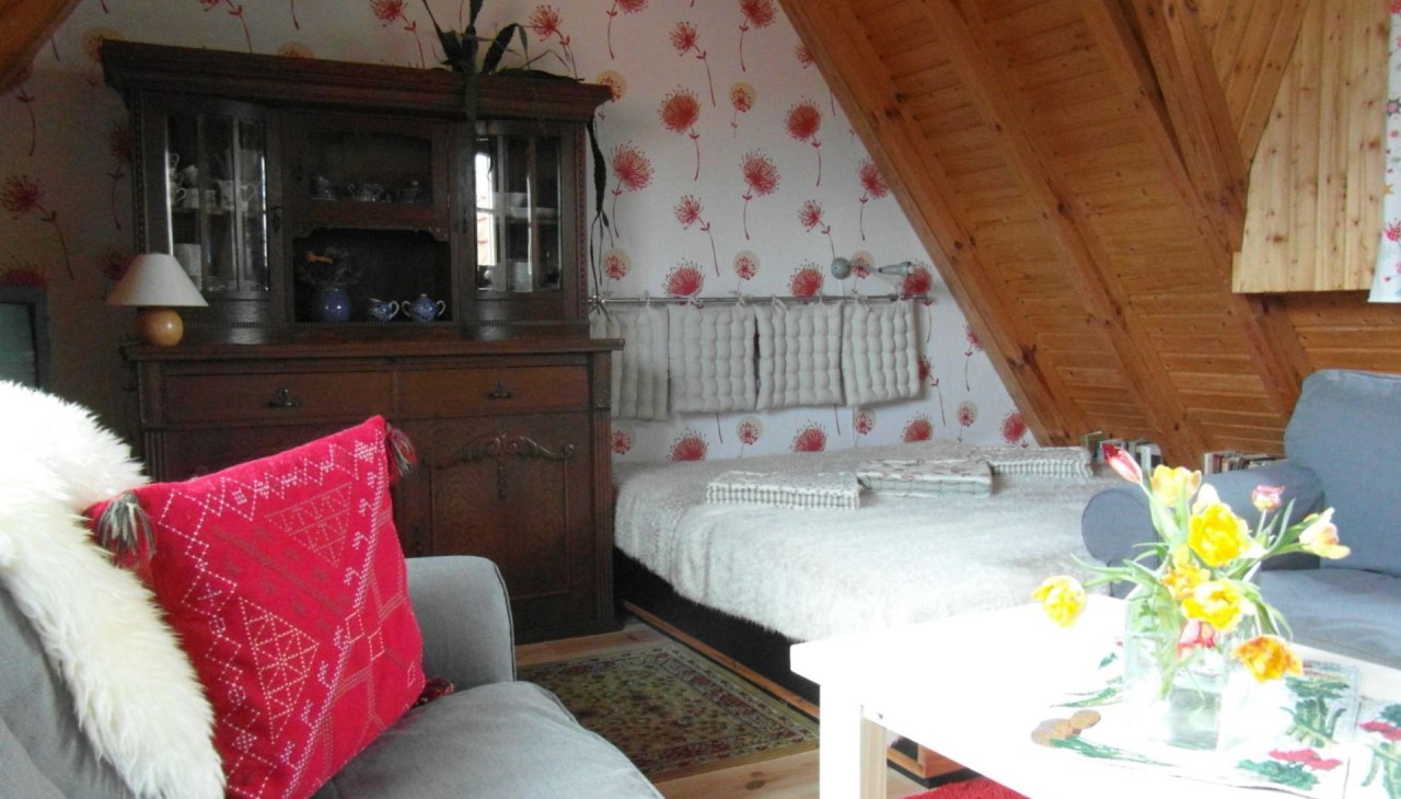 Das kombinierte Wohn- und Schlafzimmer, © Annemarie Schmidt