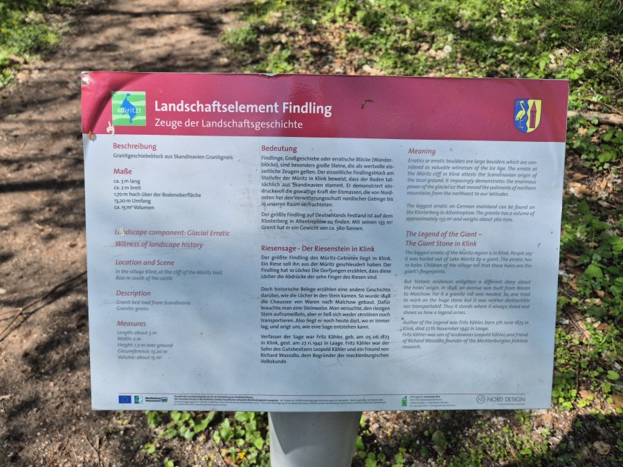 Findling in Klink, © Gina Schulenberg Findling in Klink, © Gina Schulenberg