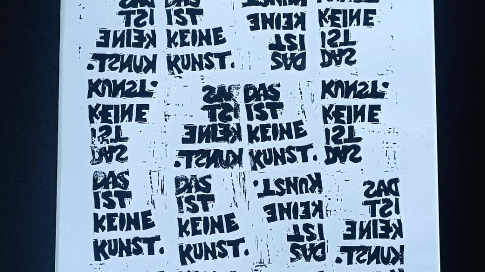 Das ist keine Kunst. Druckcollage, © Johanna Puchert Das ist keine Kunst. Druckcollage, © Johanna Puchert