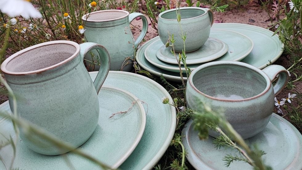 Groen servies, © Katharina Faust Groen servies, © Katharina Faust