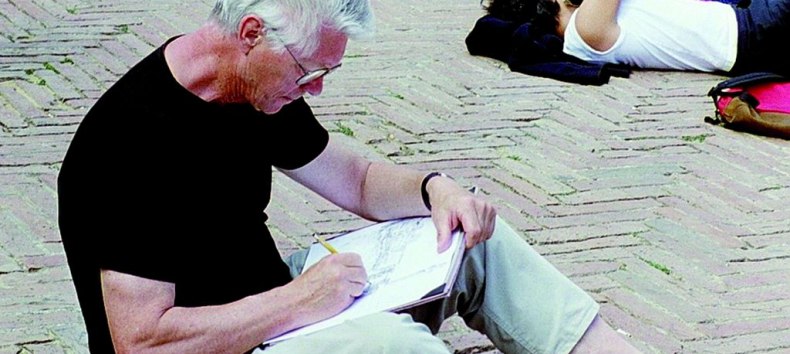 "festgehalten" - Hans Meyer skizziert in Siena, 1998 // &copy; Hans Meyer