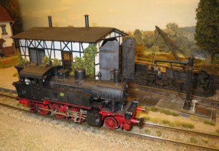 Modell einer Schmalspurbahn-Lokomotive // &copy; Michael Giersberg