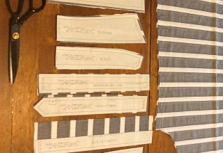 Schnittteile einer Bluse, © Katharina Ostermeier