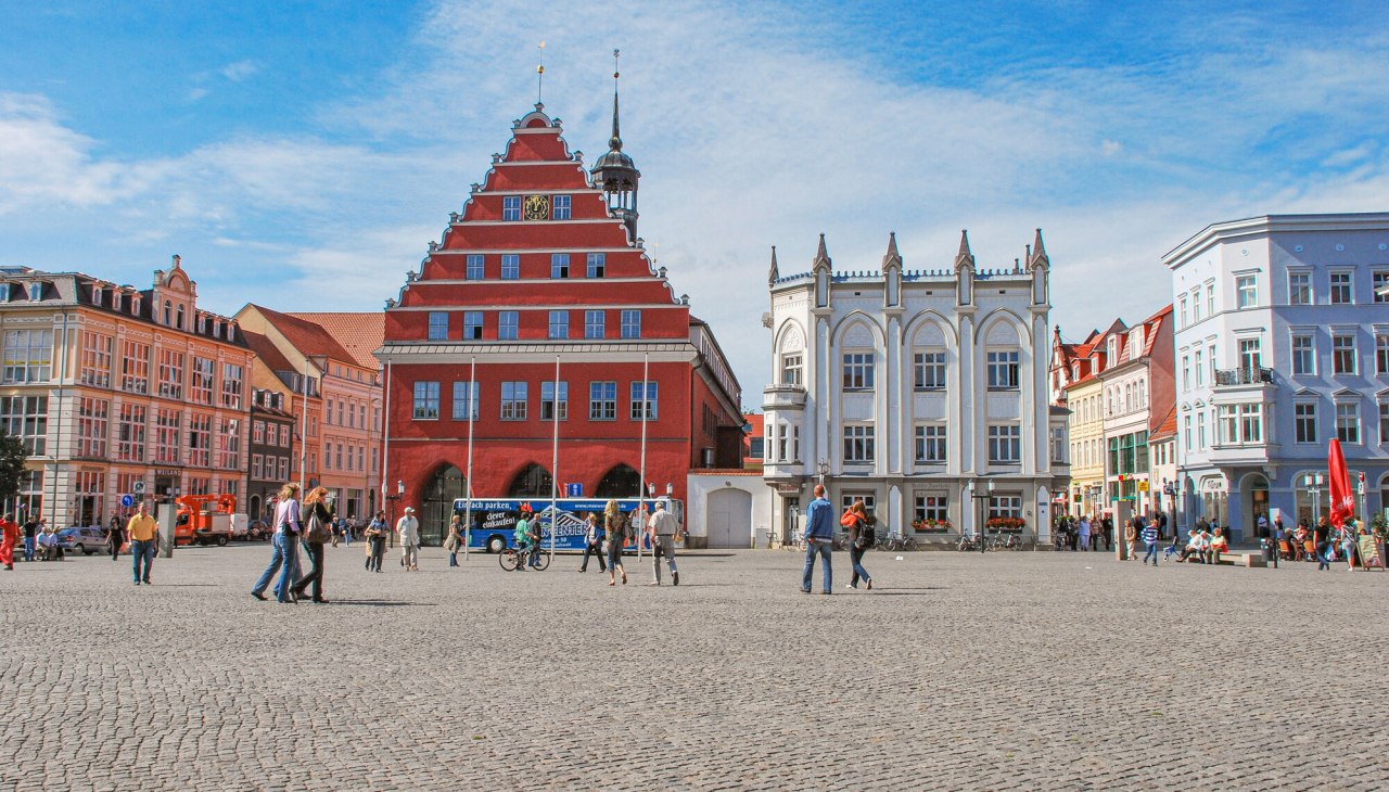 Marktplatz in Greifswald, © Universität Greifswald / Jan Meßerschmidt Marktplatz in Greifswald, © Universität Greifswald / Jan Meßerschmidt