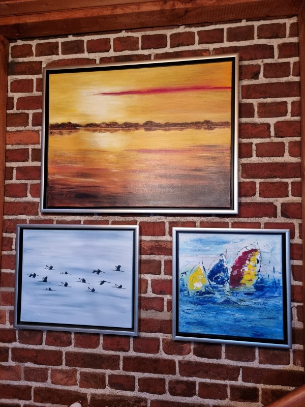 Julia Seemann schilderen // &copy; S&uuml;dliche Boddenk&uuml;ste