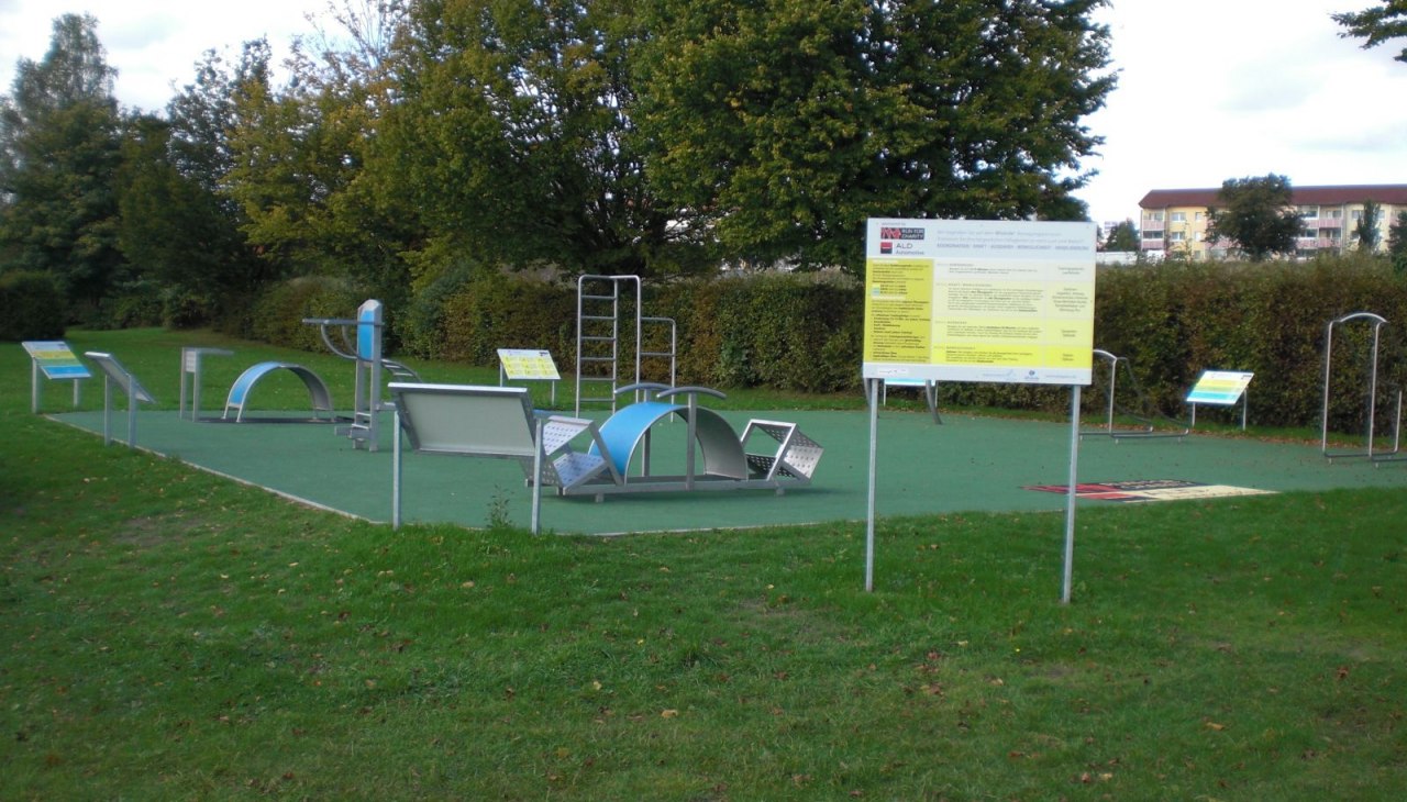 Volksbad fitnessparcours, &copy; Stadt Waren (M&uuml;ritz)